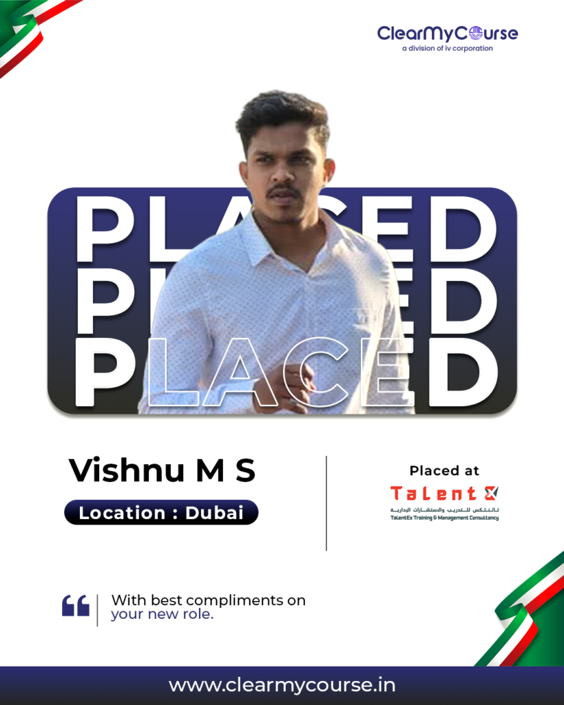 Vishnu M S 1 Clear My Course